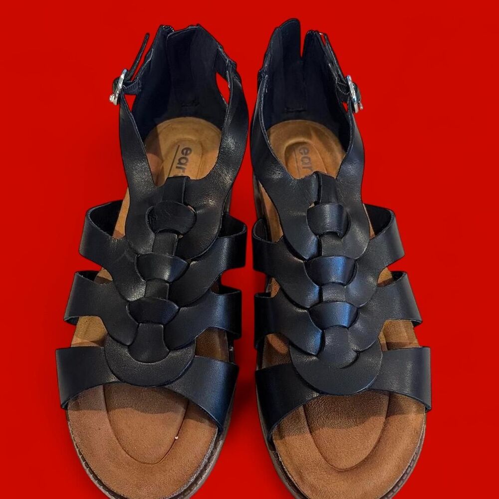 Earth Women's Black Sandals